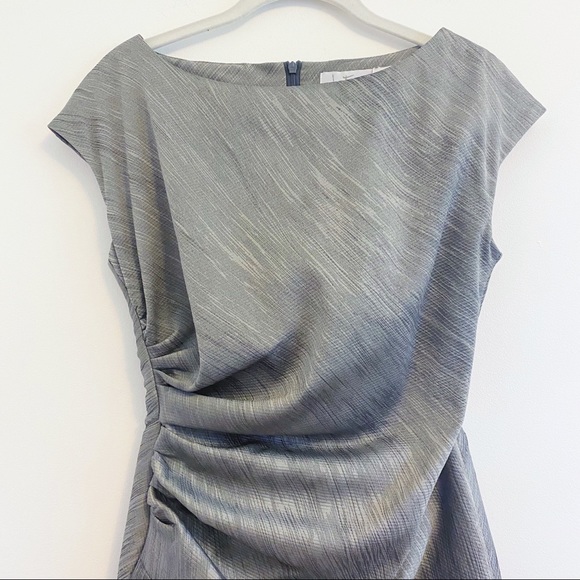 Intrend Gray Ruched Dress - Picture 3 of 13